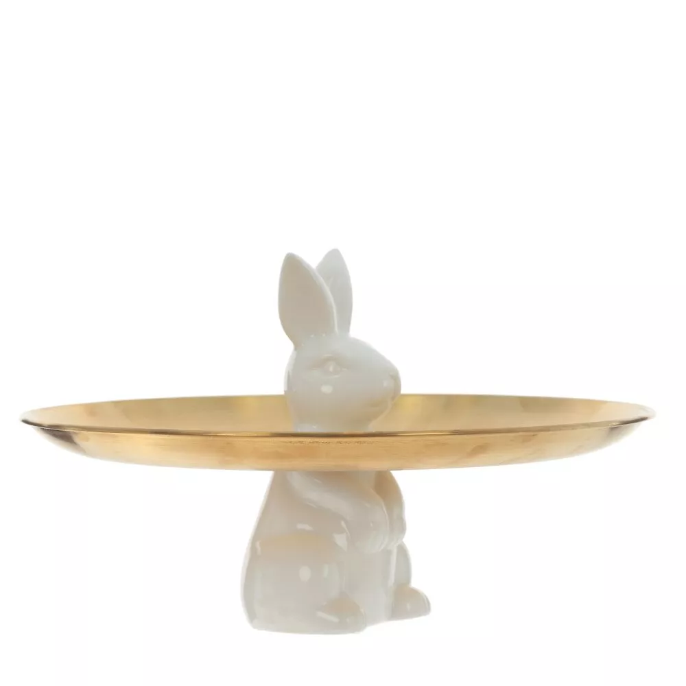 Блюдо декоративное Заяц 20х20х9см арт.795680 по цене 