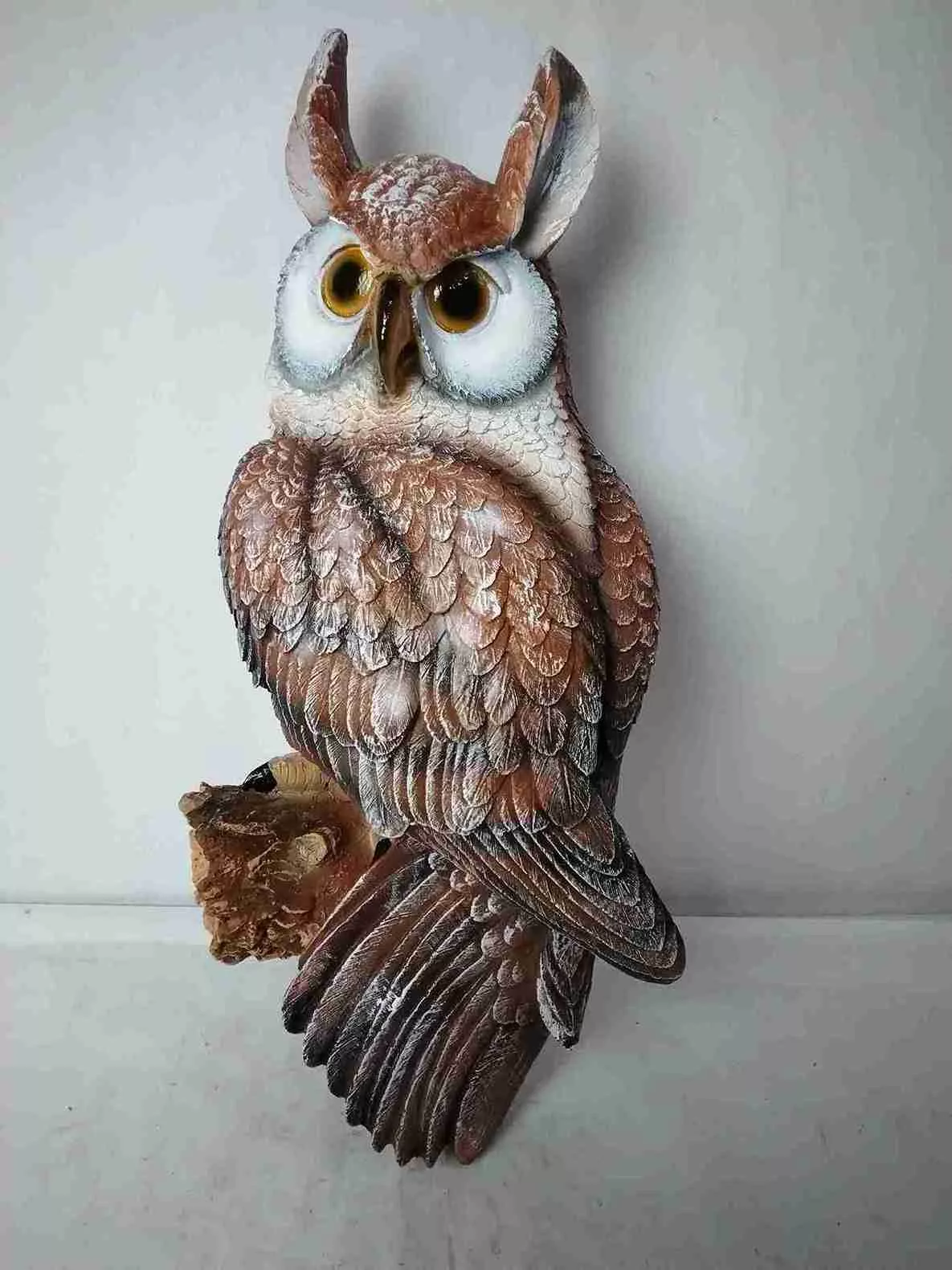 Фигура Навесная сова большая 57см, полистоун арт.ФП416 по цене 