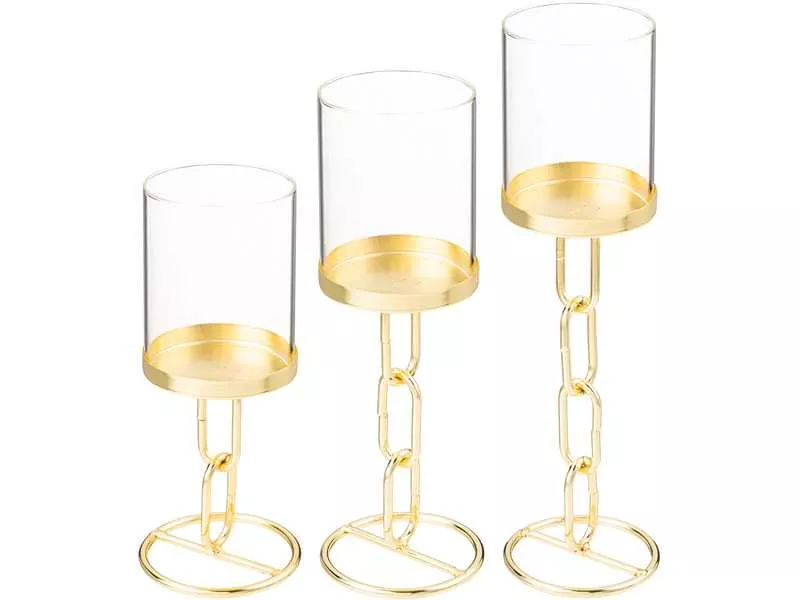 Набор подсвечников Бронко 3шт 19,5/23,5/28см арт.120-205 по цене 