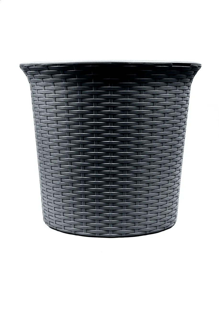 Кашпо садовое "СадКо", 50л, темно-серое, под ротанг арт 6199042 по цене 