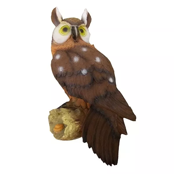 Фигура декоративная Филин настенный полистоун 57х29х15см по цене 