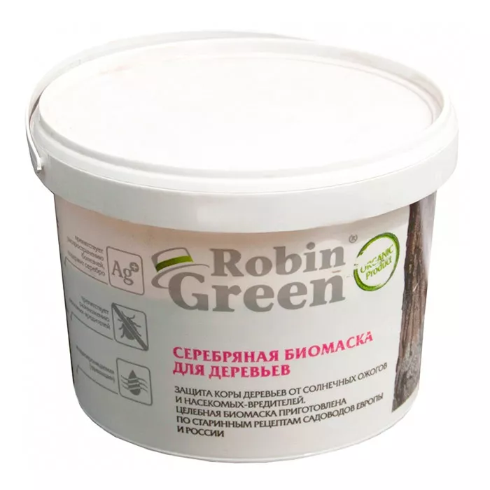 Побелка Робин Грин  Серебряная биомаска ведро 3,5кг по цене 