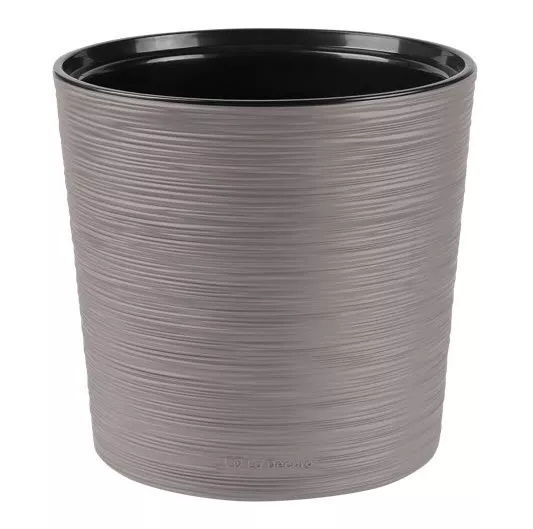 Кашпо Ла Декоро 15л серый жемчуг, пластик арт.КШ-0697 по цене 