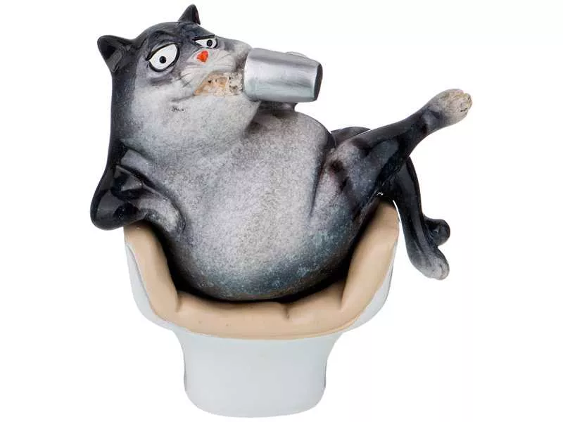 Фигурка Котофей в кресле 12х7х12,5см арт.146-1144 по цене 