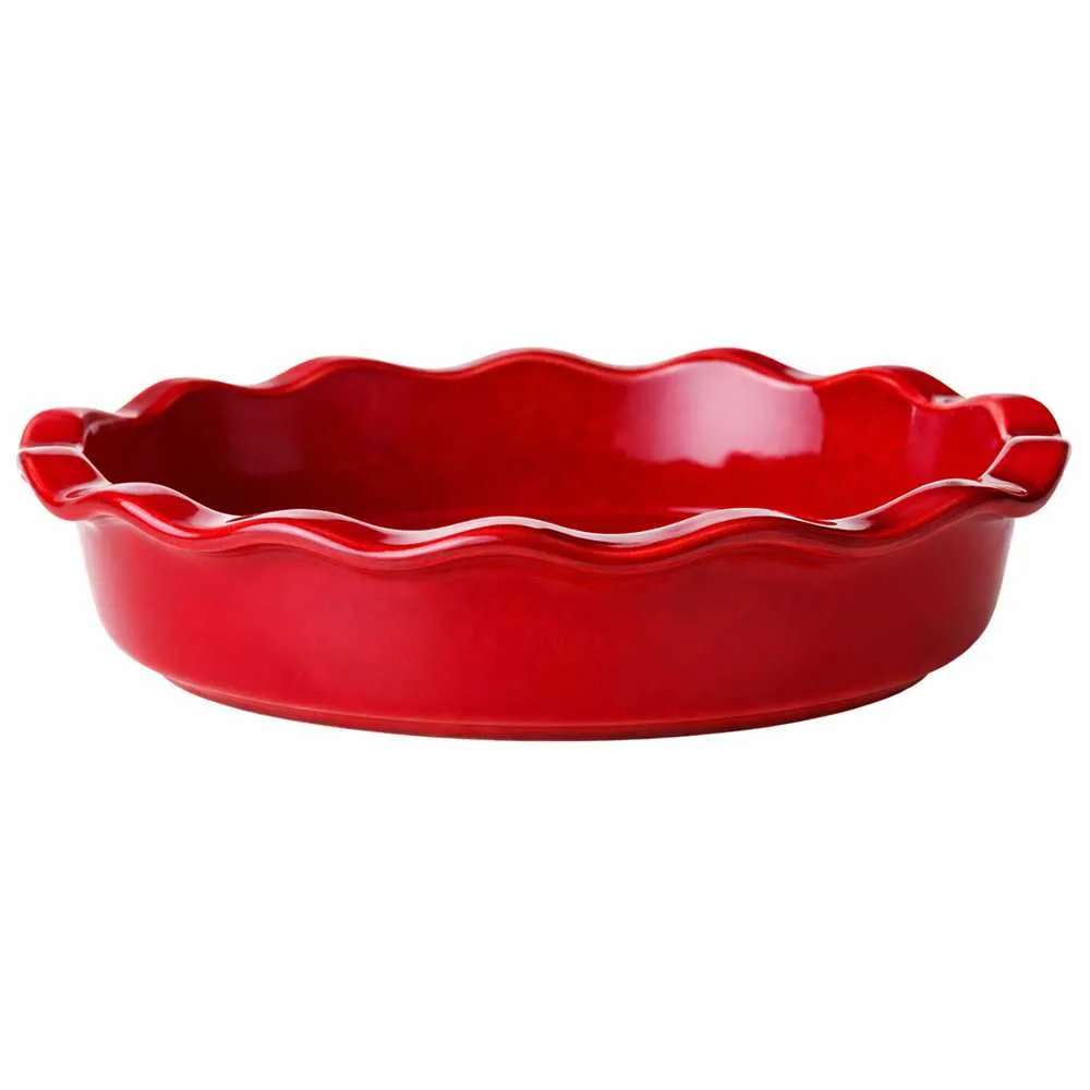 Форма для запекания круглая Реактивный красный 27x6,5см, керамика арт.780-136 по цене 