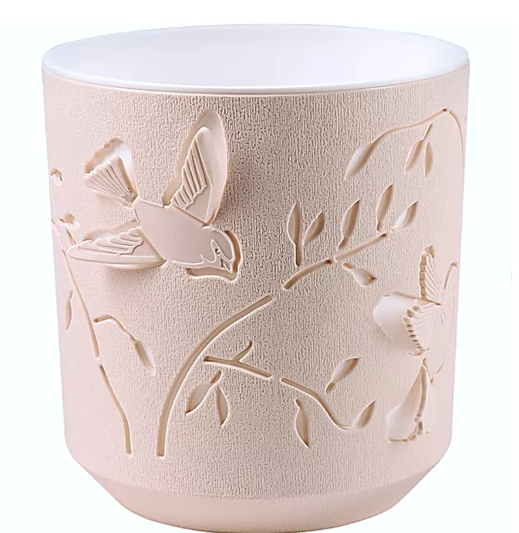 Кашпо Колибри 2,5л Пудра-Белый арт.КШ-4654 по цене 