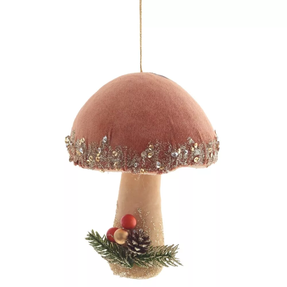 Изделие декоративное подвесное Гриб 12х12х17см арт.791025 по цене 