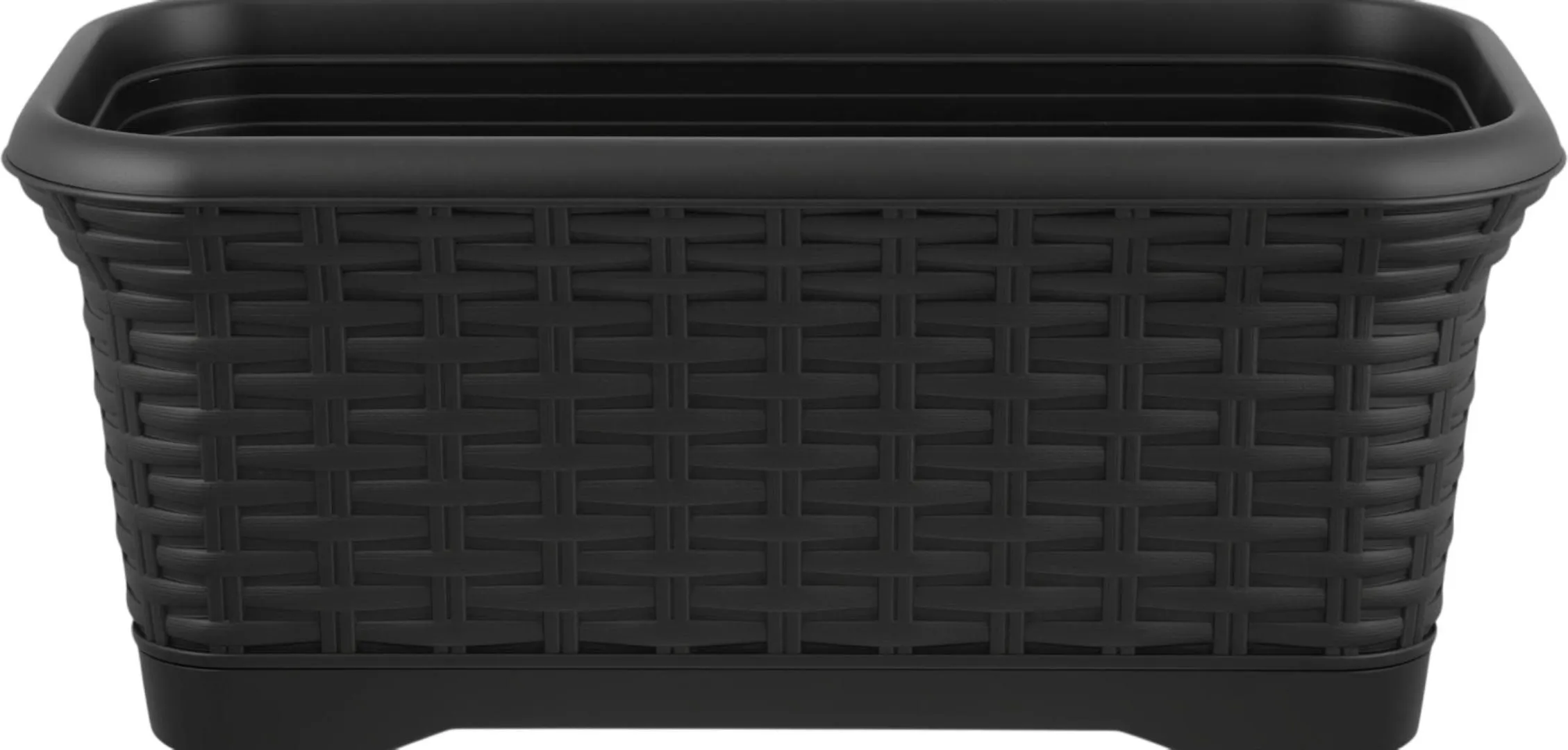 Ящик балконный ИнГрин Ротанг 40см 7л съемный поддон, горький шоколад по цене 