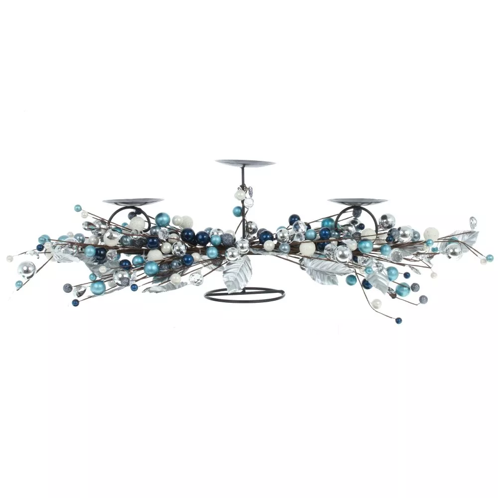 Изделие декоративное Композиция голубая 76х20х22см по цене 