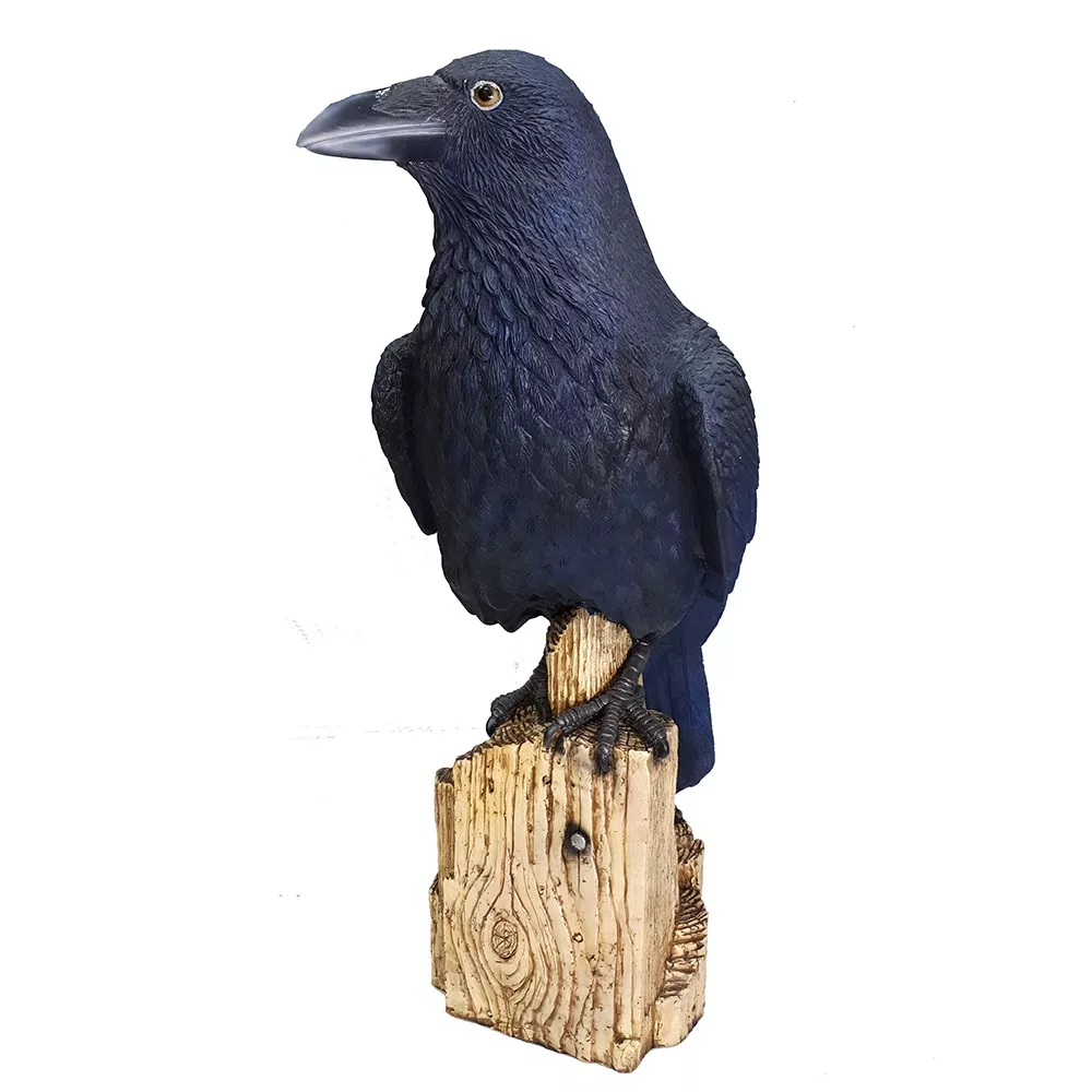 Фигура декоративная Ворон 40х30х82см полистоун арт.713444/F699 по цене 