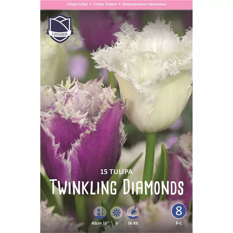 Луковица Тюльпан Твинклинг Даймондс смесь 11/12, 15 шт/уп 