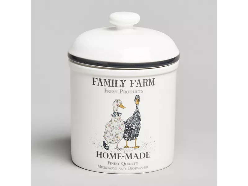Банка Лефард Семейная ферма 500мл 14см, фарфор арт.263-1283 по цене 