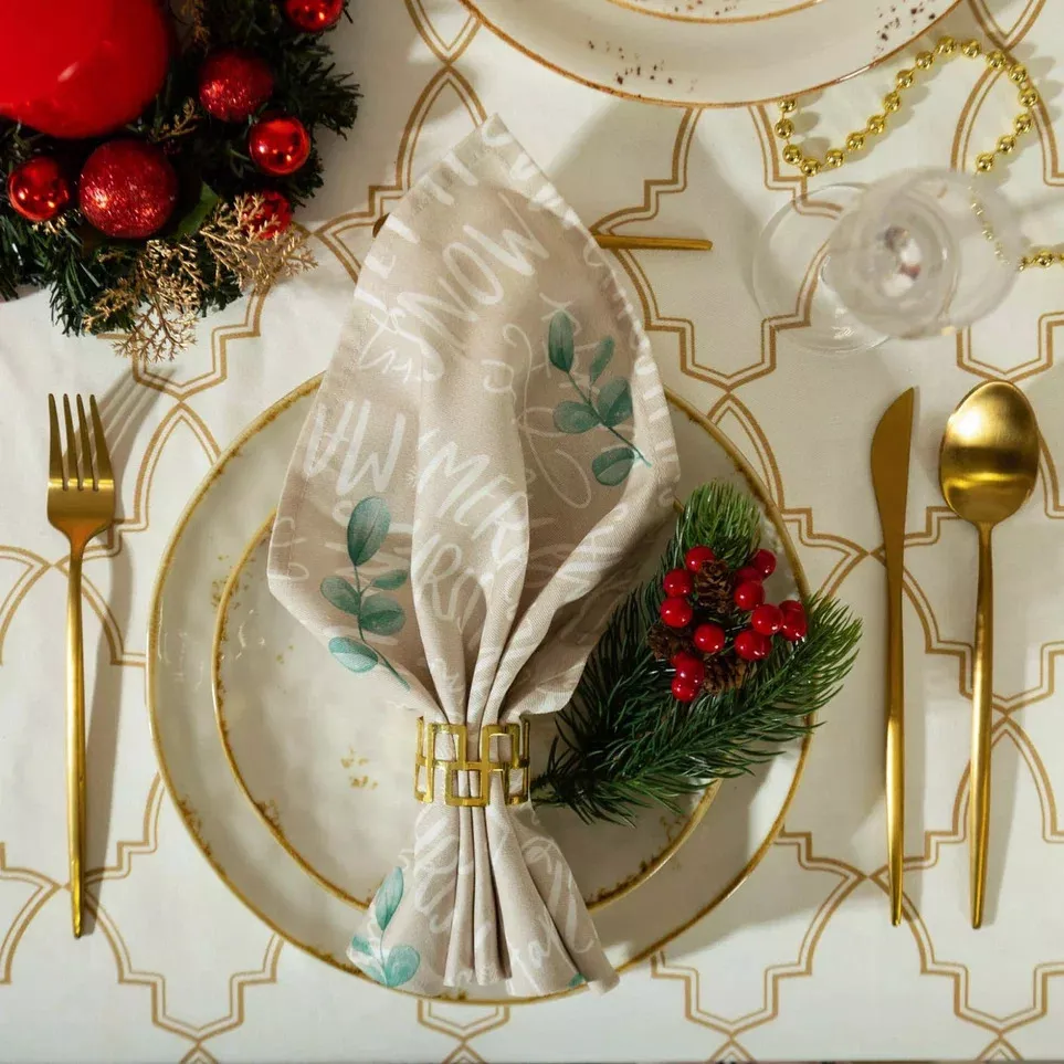 Набор салфеток Этель Прекрасное Рождество 46х46см-4шт, хлопок арт.7181992 по цене 