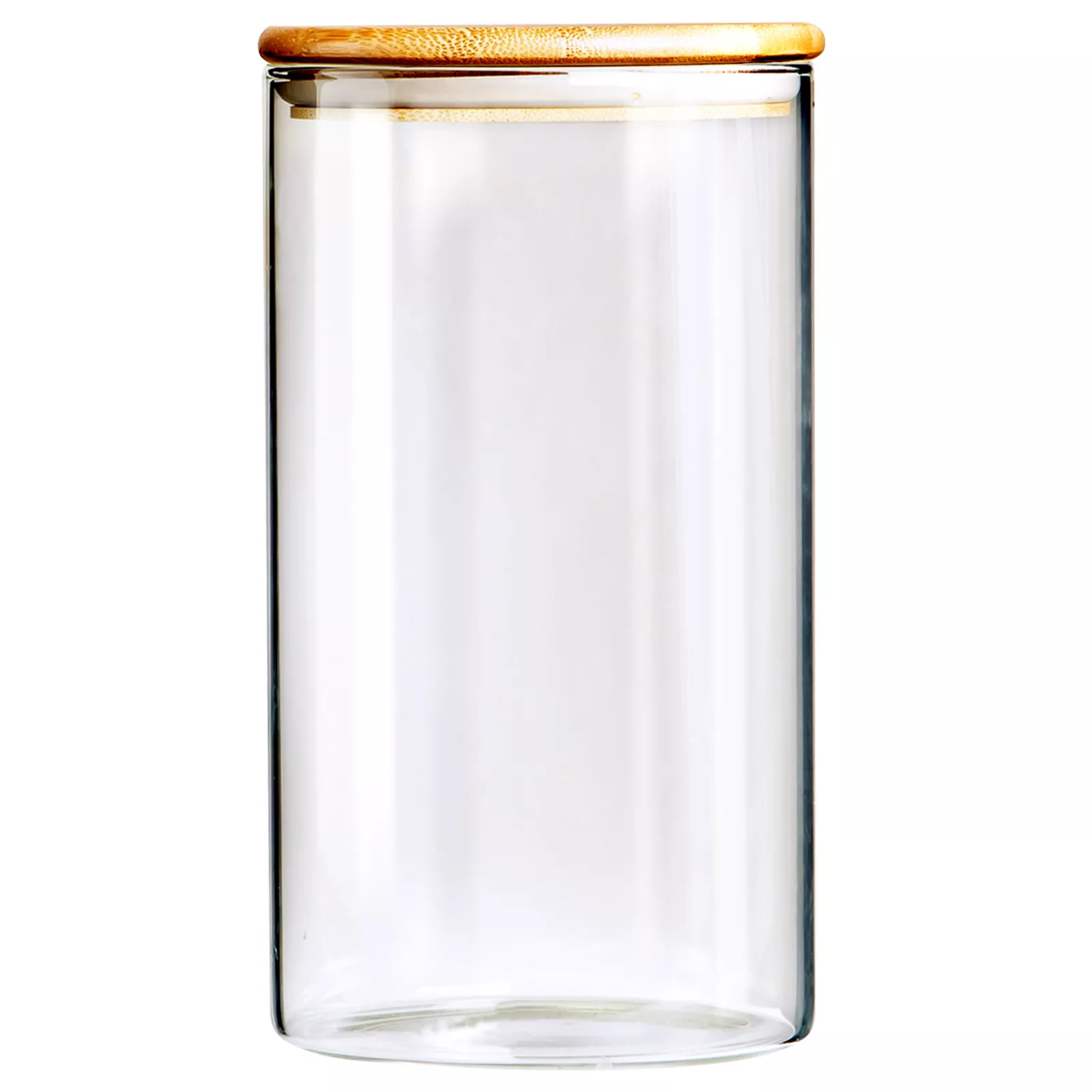 Банка круг 2000мл TM Аппетит, стекло+бамбук арт.BM2012-3R по цене 
