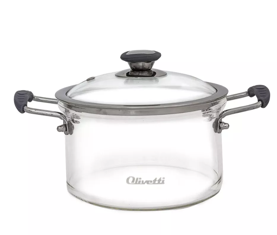 Кастрюля с крышкой Оливетти 2,5л, стекло арт.Olivetti CSG03 по цене 