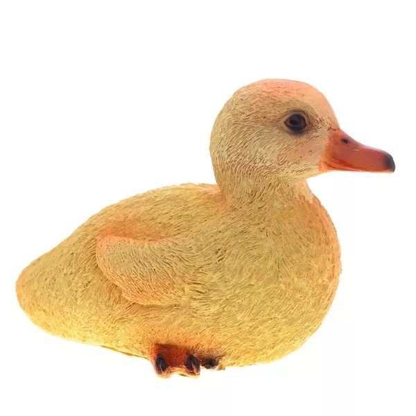 Фигура декоративная Утенок сидит, полистоун 14х9х10см по цене 