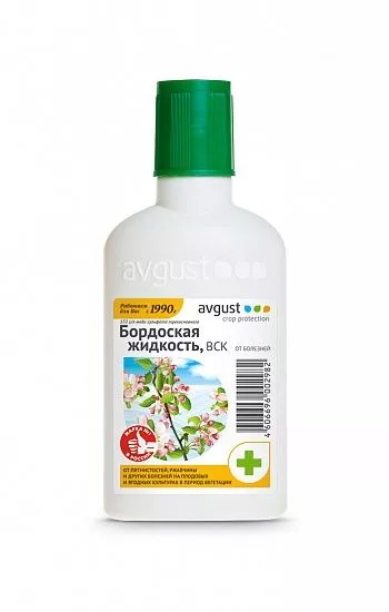 Фунгицид Август Бордоская жидкость для плодовых культур комплексный 100мл по цене 