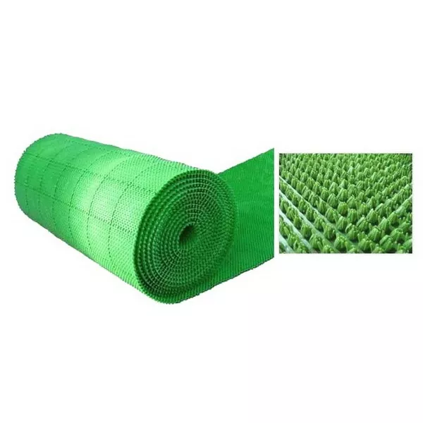 Коврик дорожка Вортекс Травка основа ПВХ зеленый 90см, погонный метр по цене 