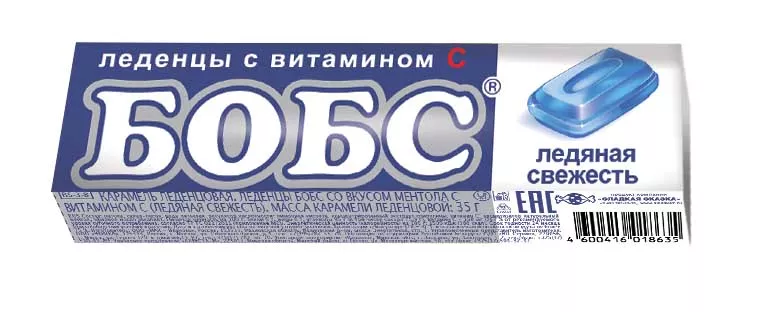 Леденцы Бобс ледяная свежесть,с витамином с по цене 