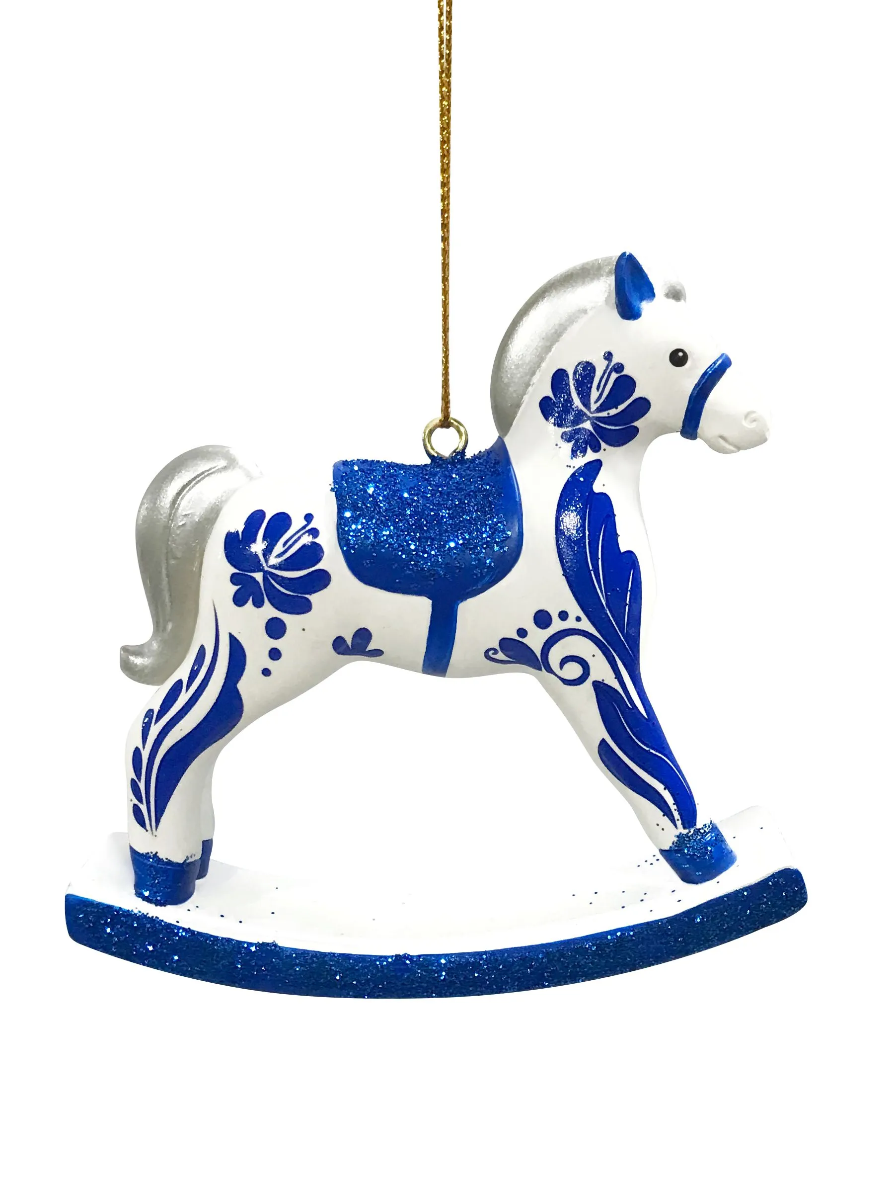 Украшение новогоднее Лошадка-качалка 3x8,5x8,5см арт.95495 по цене 