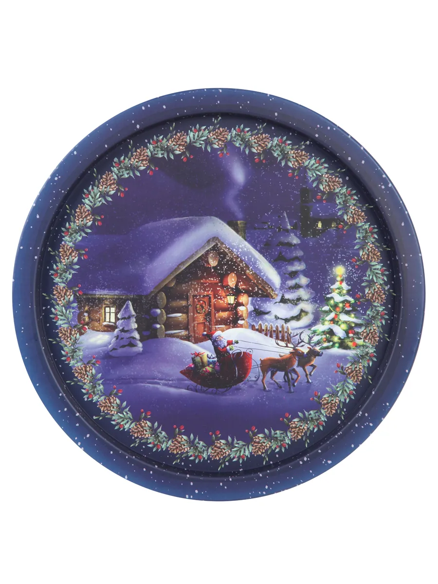 Поднос Лесная сказка 28,2х1,6см, металл арт.PD114 по цене 