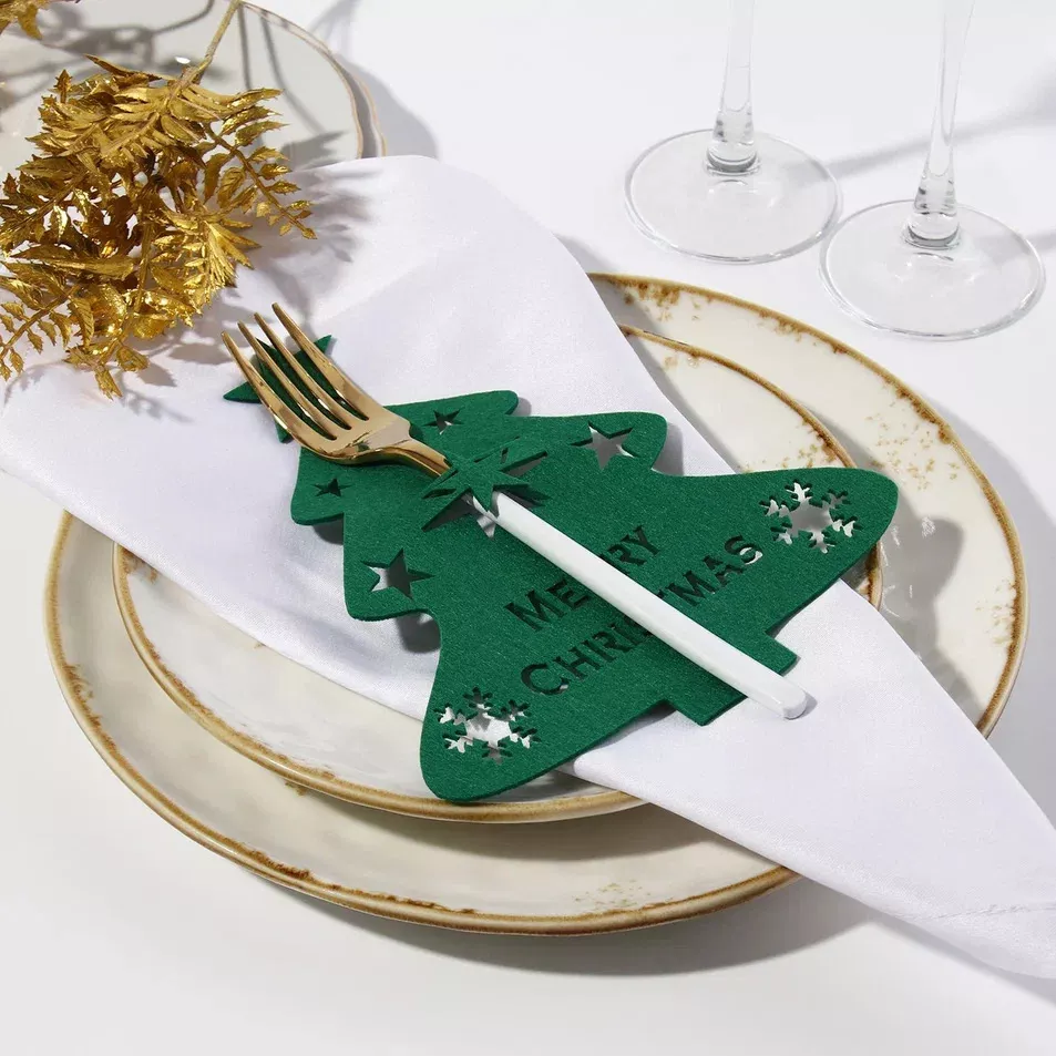 Набор для декора стол предм Елка 4шт 20х17см арт.10507888 по цене 