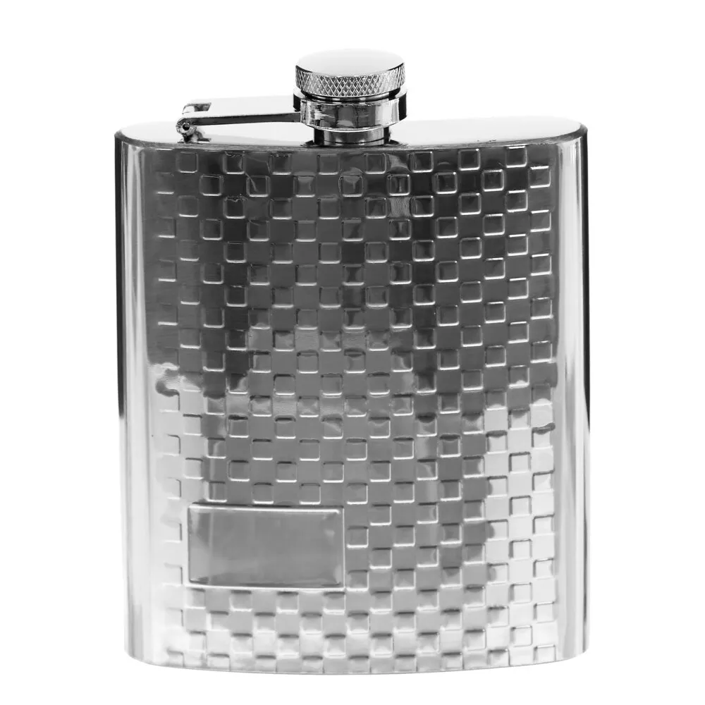 Фляжка 200мл 9,5x2x12,5см, металл арт.800056 по цене 