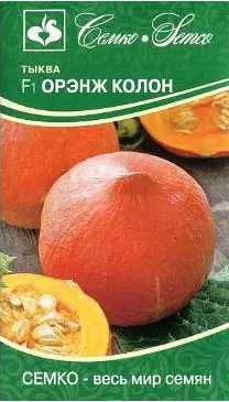 Семена Тыква Орэнж Колон F1 5 шт Семко 