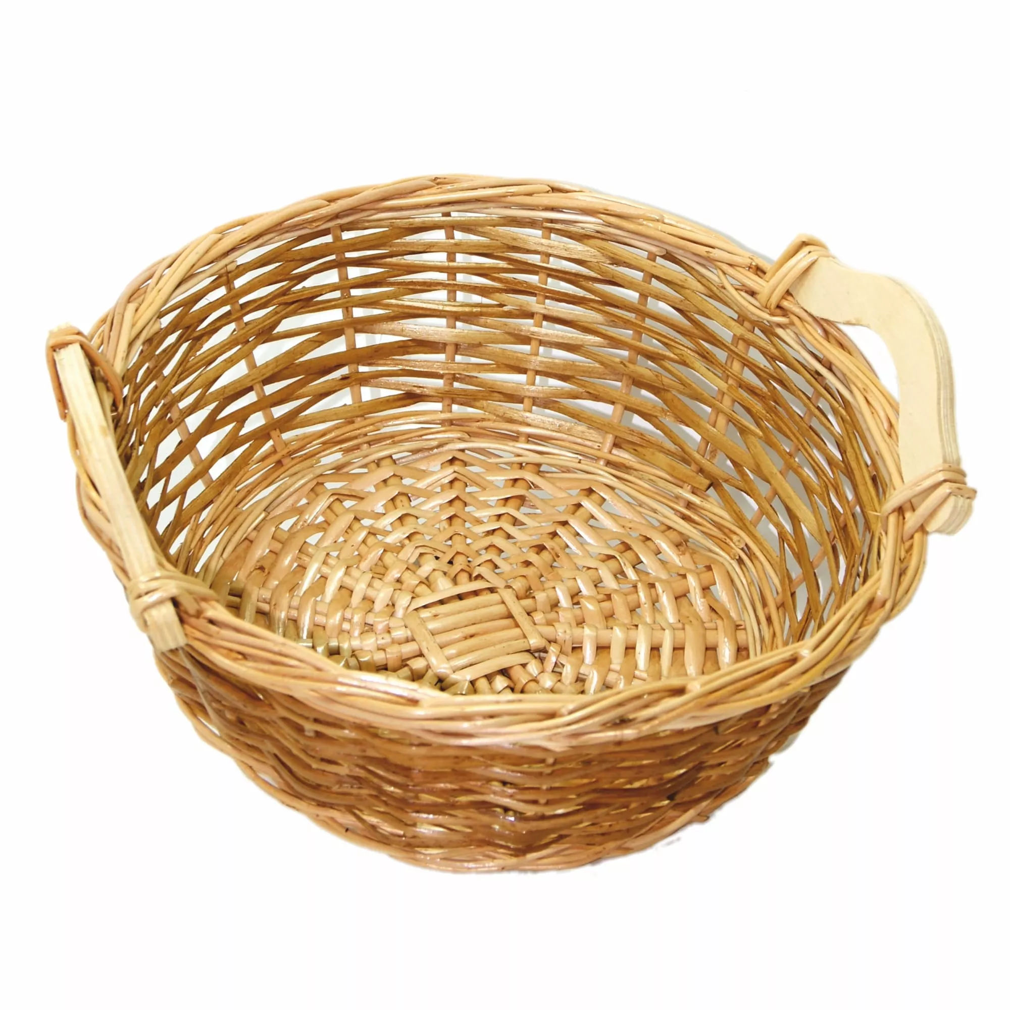 Корзина Ушат с деревянными ручками 28см плетеная арт.НХП 0080/2 по цене 