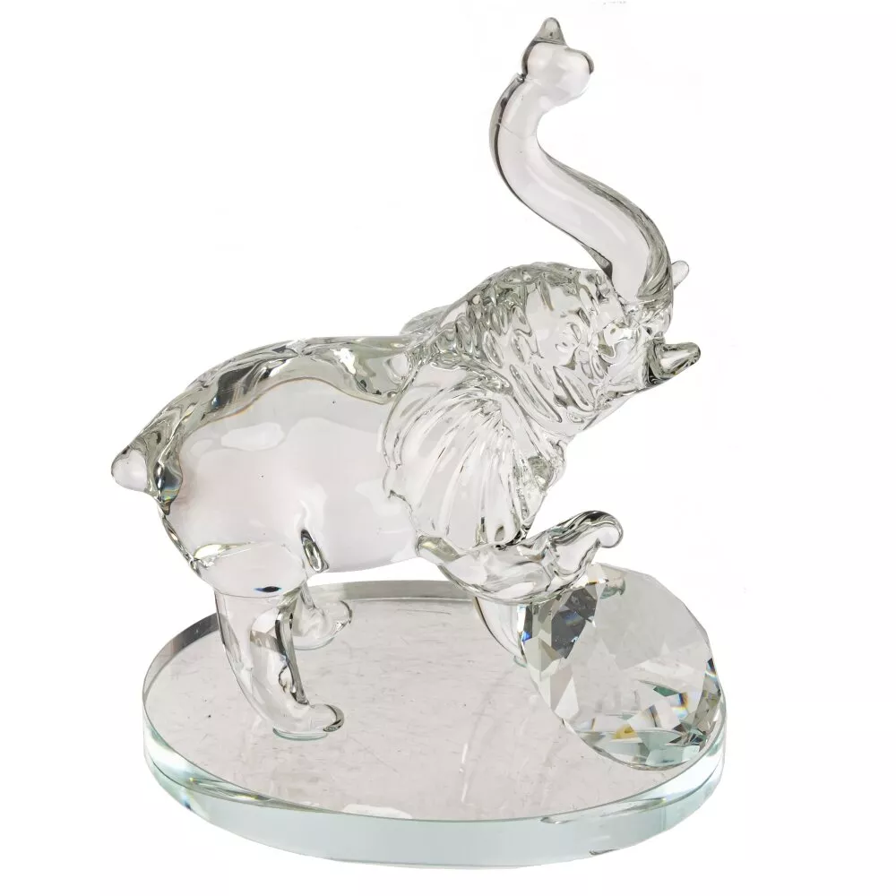 Фигурка декоративная Слон 8х6x11,5см, стекло арт.814758 по цене 