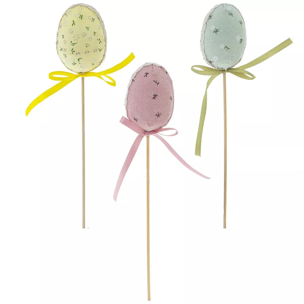 Вставка Яйцо пасхальное 5х5х28см мультицвет 6шт арт.724221 по цене 