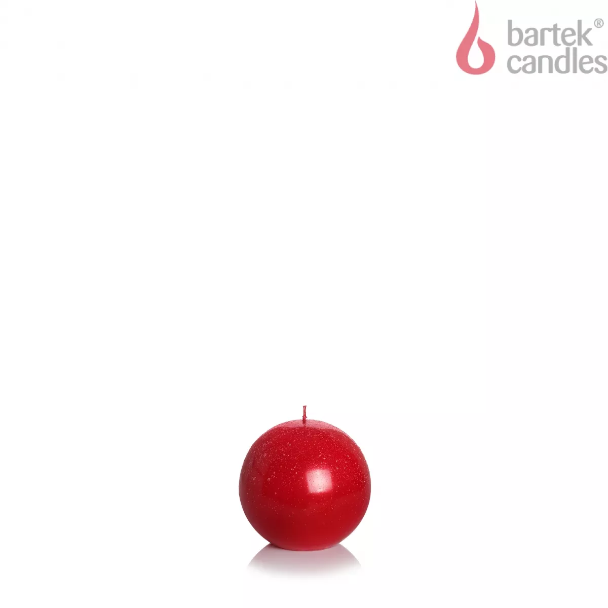 Свеча Шар Мерцание и Яркость красный металлик 8см по цене 