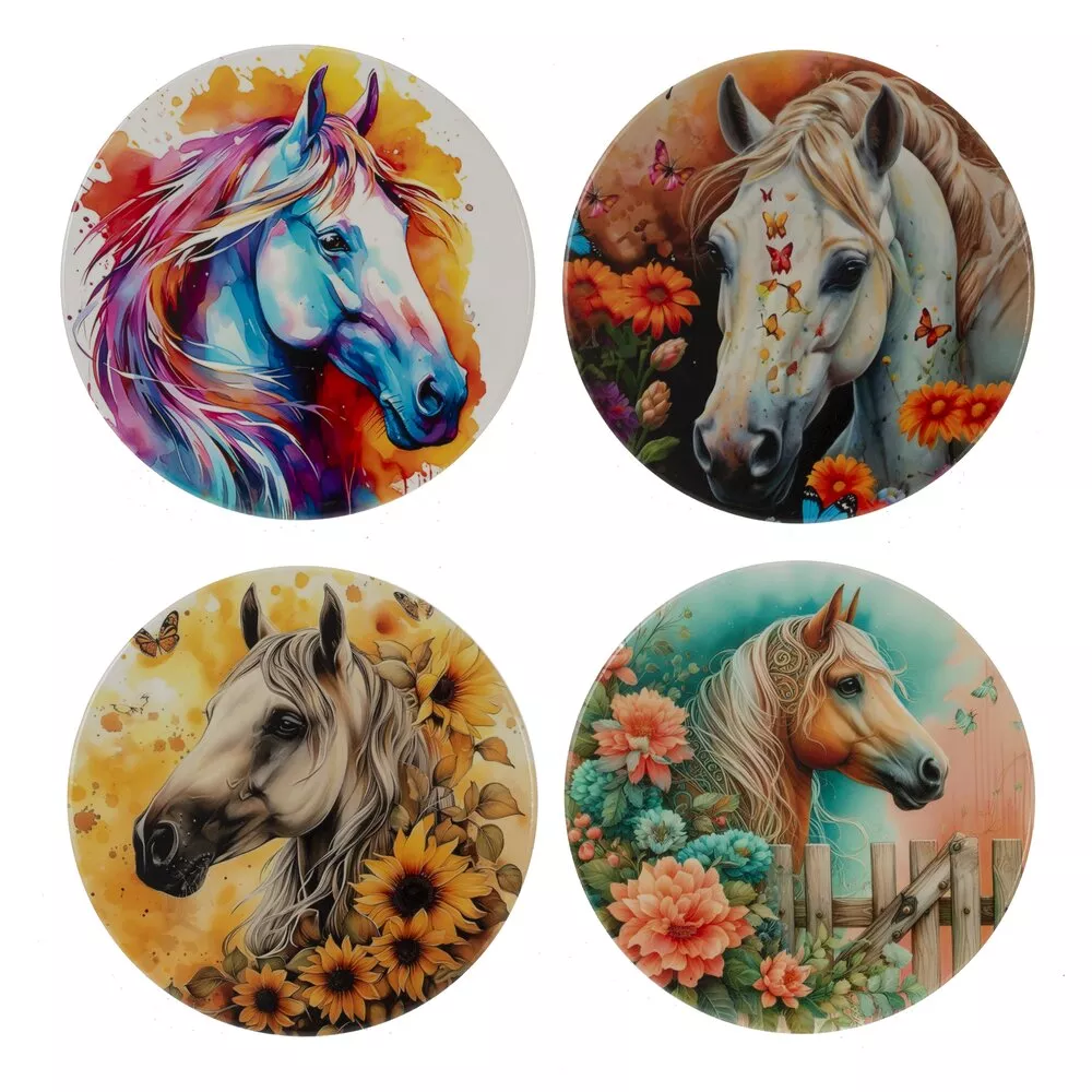 Подставка под горячее Лошадь 10х10х1см, 4в арт.823730 по цене 