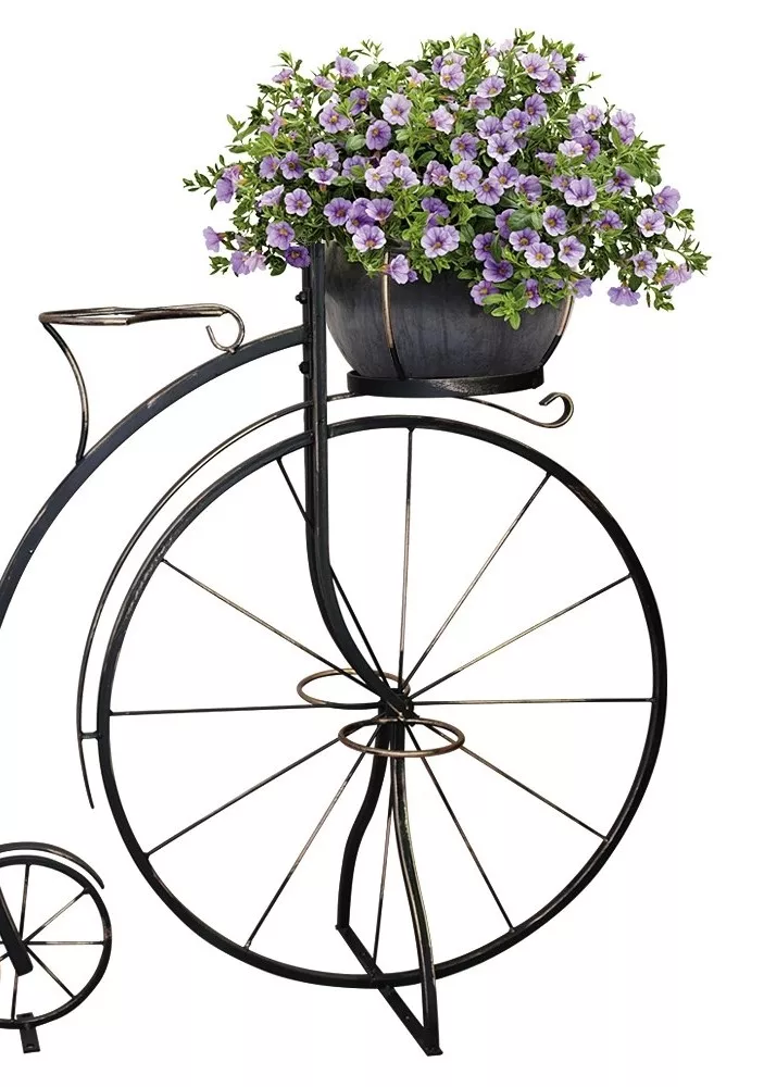 Подставка для цветов Садовый велосипед, металл арт.53-656R по цене 