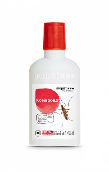 Инсектицид Август Комароед для территории от комаров и гнуса 100мл по цене 