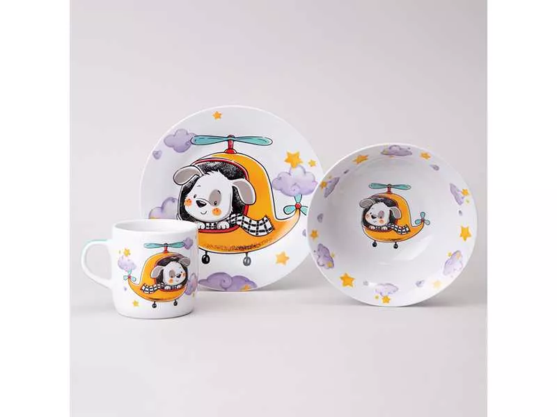 Набор посуды Лефард 3 предмета, фарфор арт.87-342 по цене 