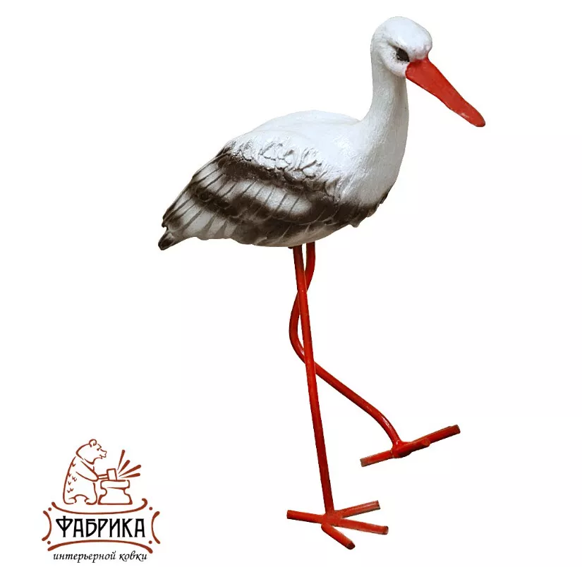 Фигура садовая Аист 15х55х40см, полистоун арт.F01206M по цене 