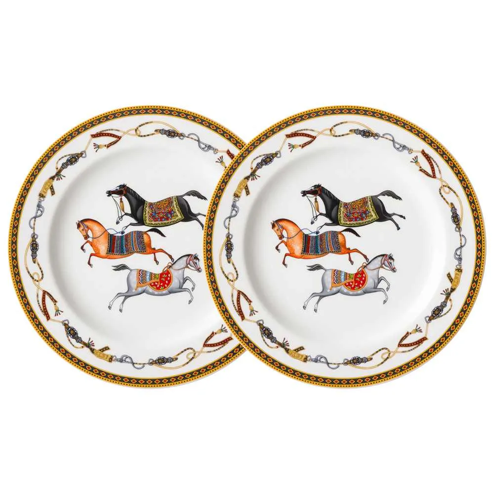 Набор тарелок закусочных Лефард Пассаж 2шт 20см, фарфор арт.760-865 по цене 