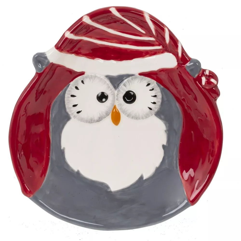 Тарелка Сова 20х19х3см, керамика арт.821768 по цене 