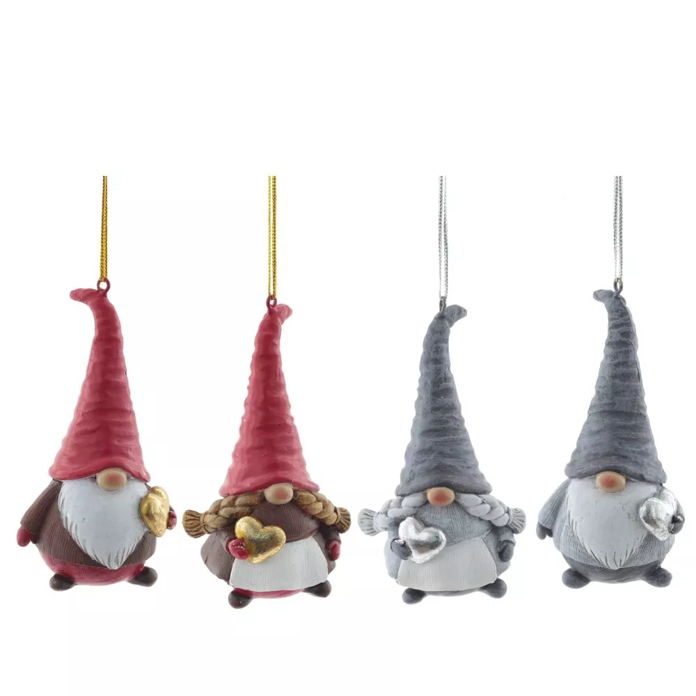 Изделие декоративное подвесное Гном 5х4х9,5см полимерные материалы арт.767014 по цене 