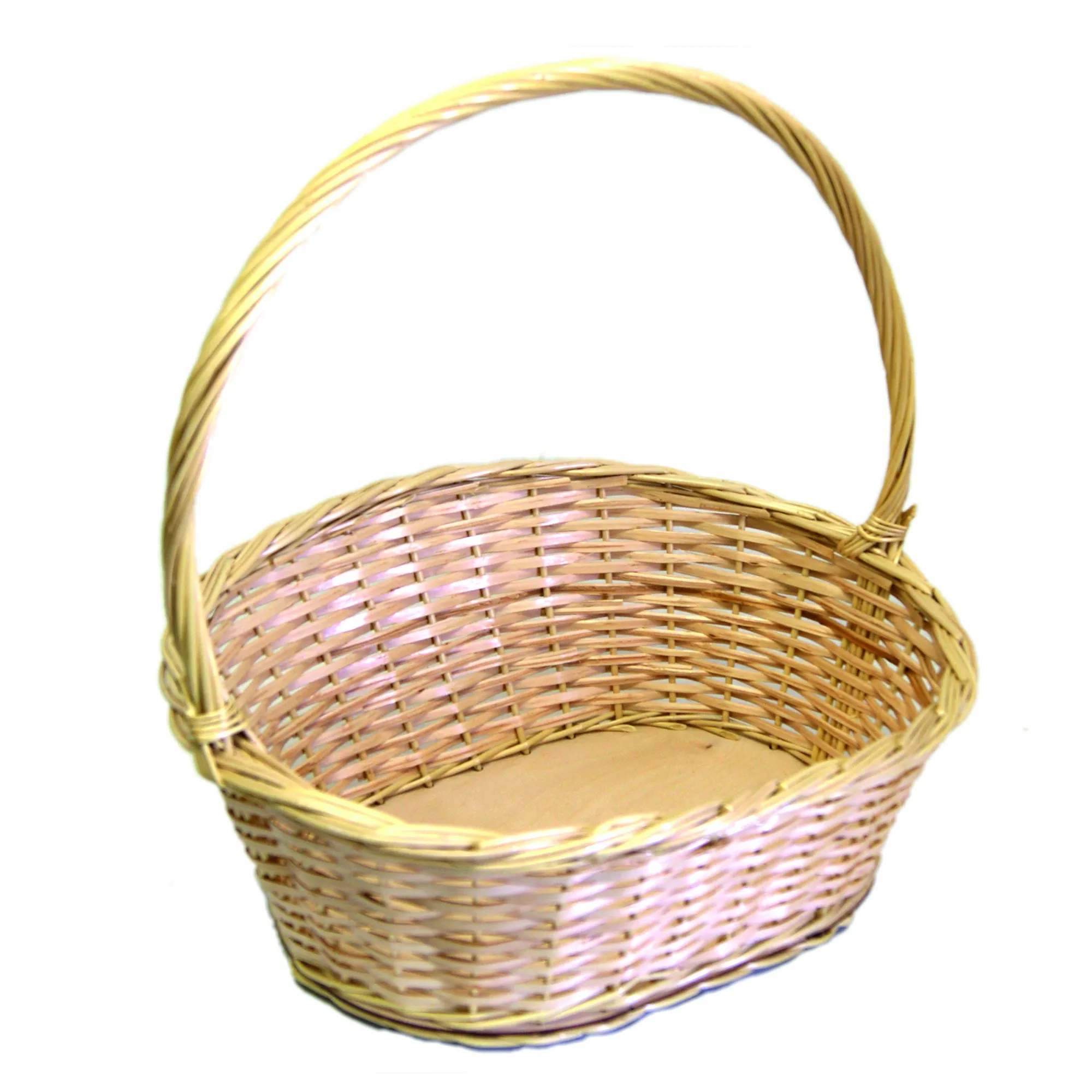 Корзина новогодняя плетеная широкая №3 43x37см арт.НХП 0048/2/3 по цене 