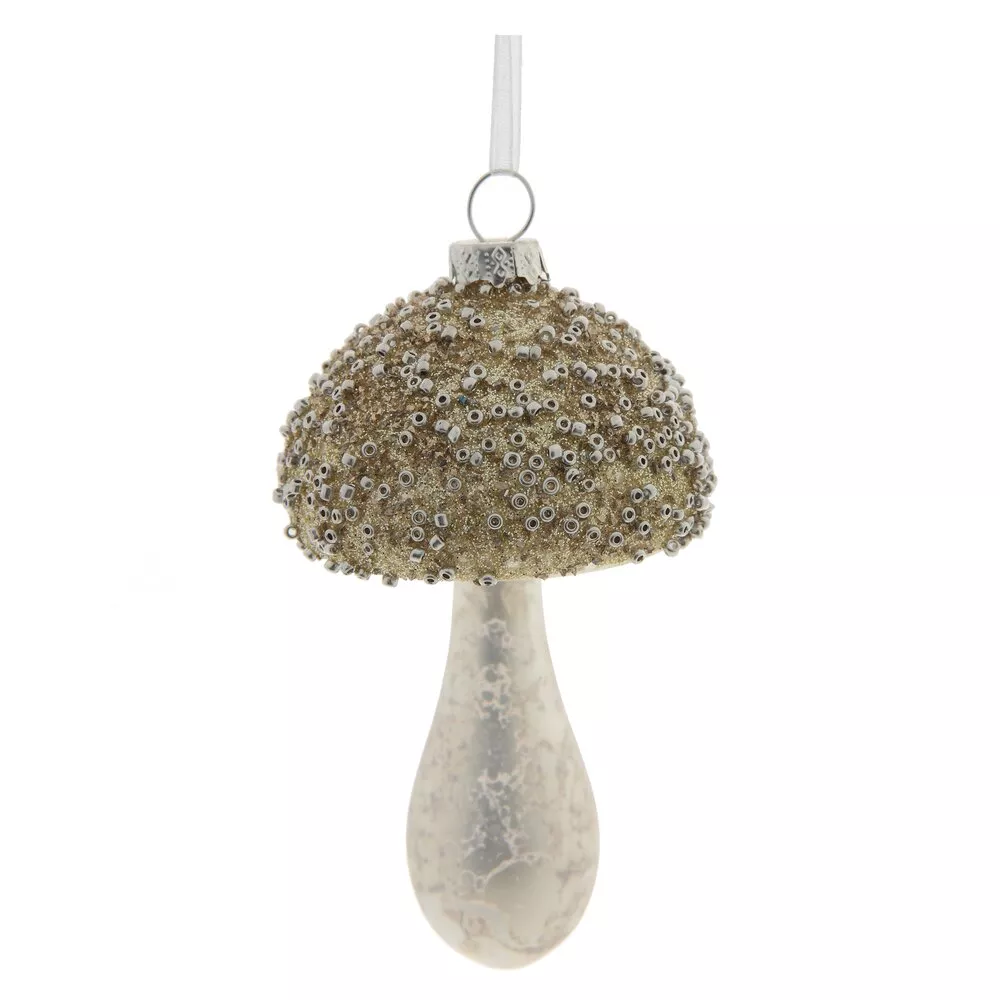Украшение новогоднее Гриб 7х7х12см, стекло арт.762730 по цене 