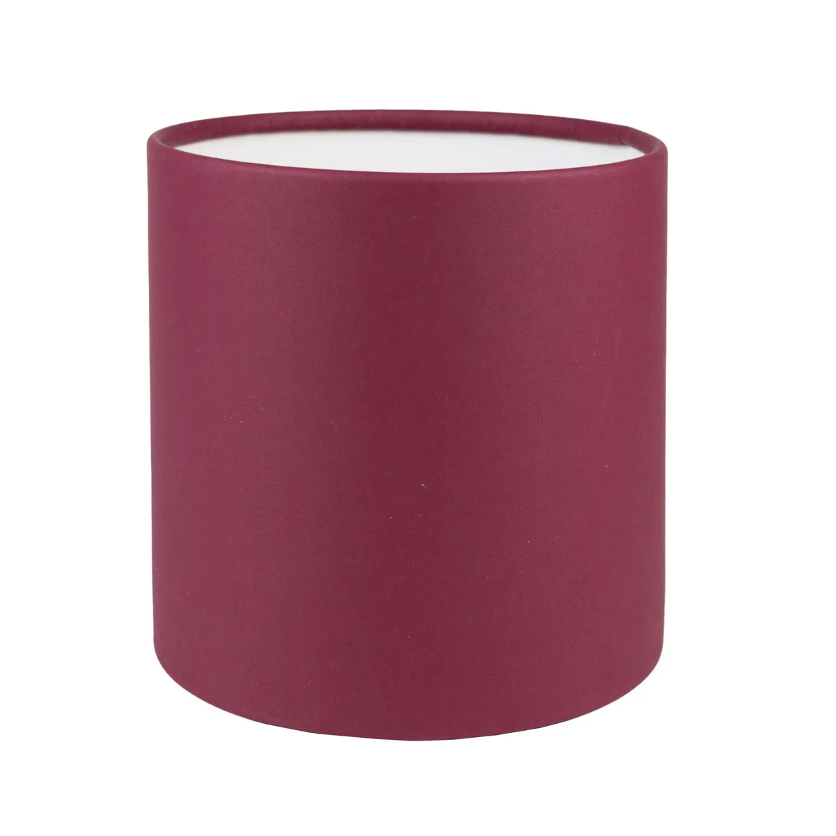 Коробка подарочная круглая без крышки 12x12см, бордовый по цене 