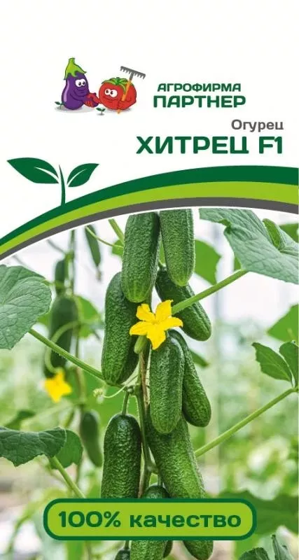 Семена Огурец партенокарпический Хитрец F1 5 шт.Партнер 