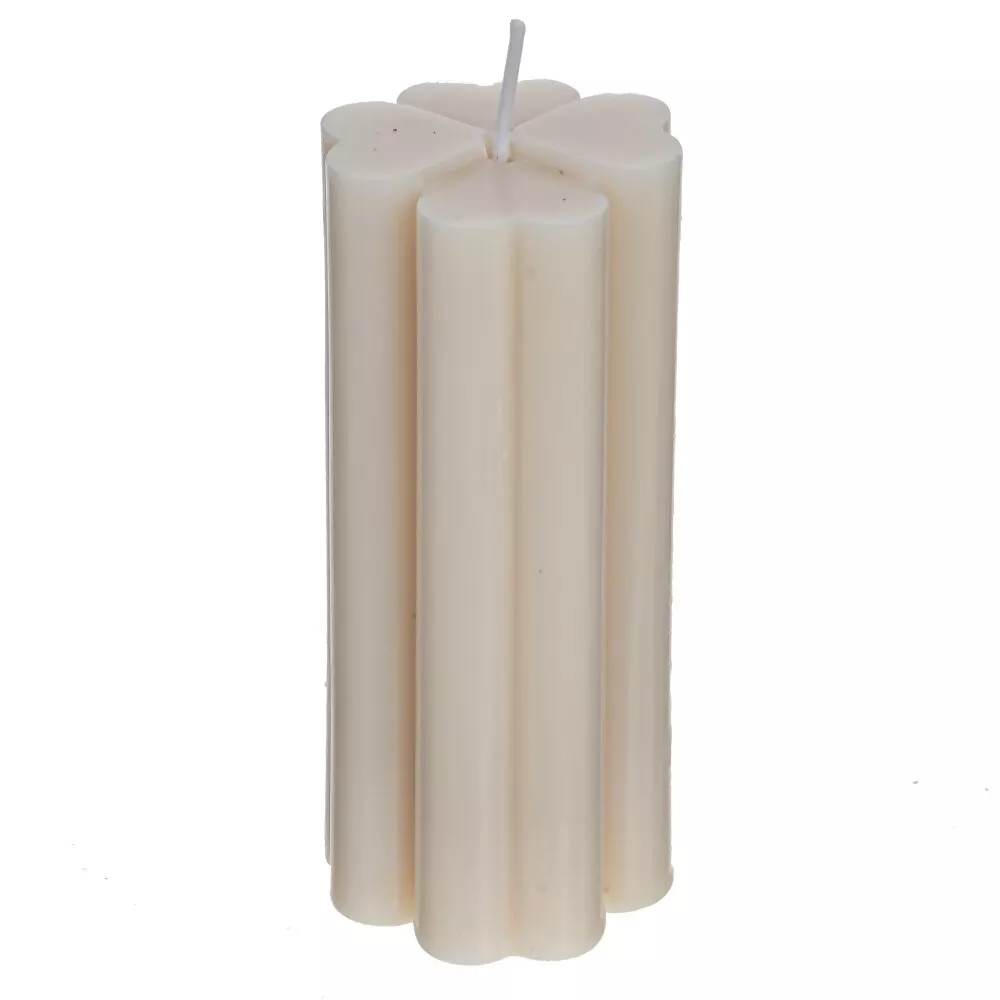Свеча ароматическая белый парафин 4,5х4,5х10,5см по цене 