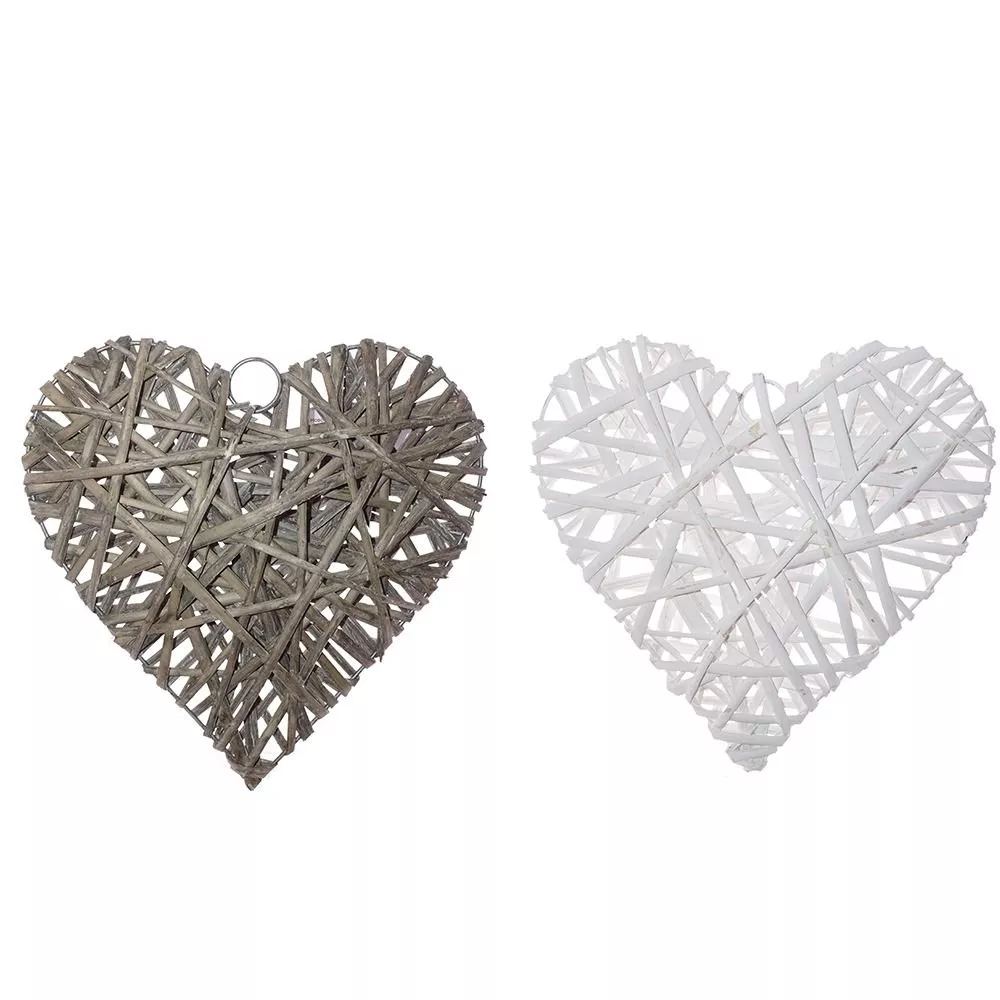 Украшение новогоднее Сердце без ленты 25см 2в. по цене 