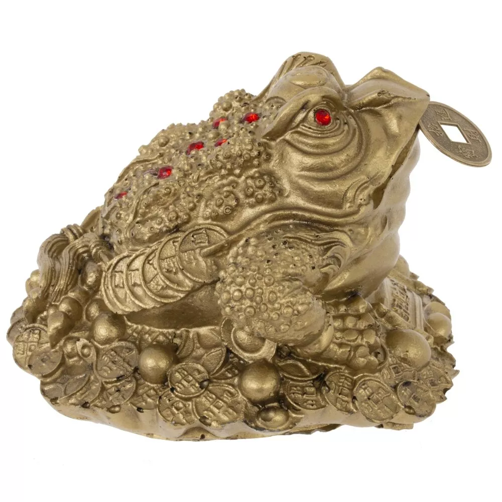 Фигурка декоративная Лягушка денежная 9х8,5х6,5см арт.817444 по цене 