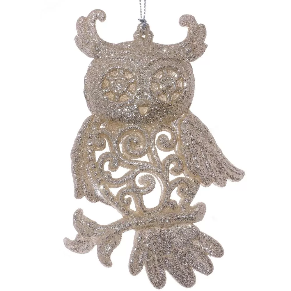 Украшение новогоднее Сова 9х2х13см полимерные материалы арт.254608 по цене 