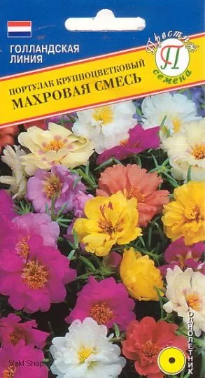 Семена портулак крупноцветковый Махровая смесь, Престиж 