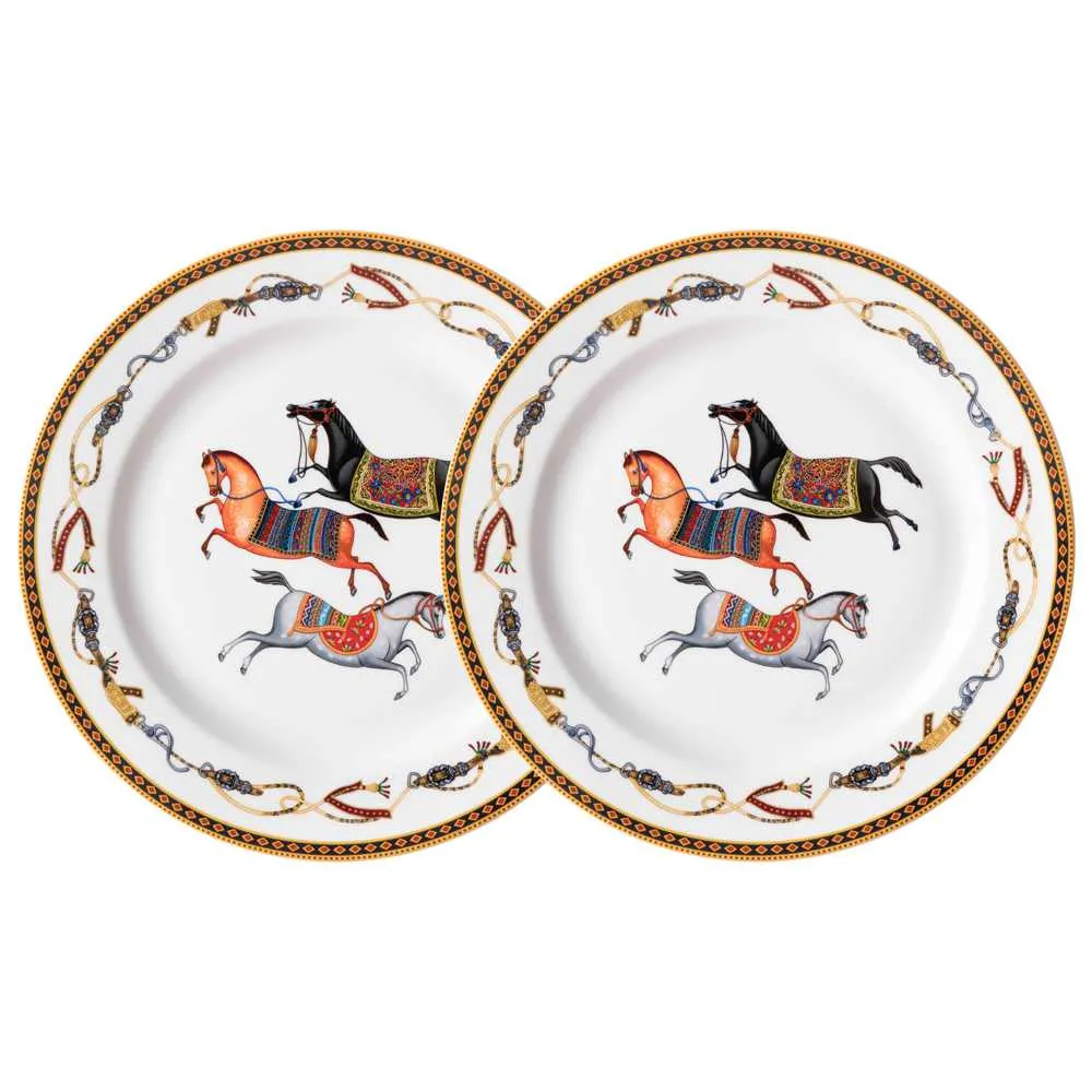 Набор тарелок закусочных Лефард Пассаж 2шт 22,5см, фарфор арт.760-862 по цене 